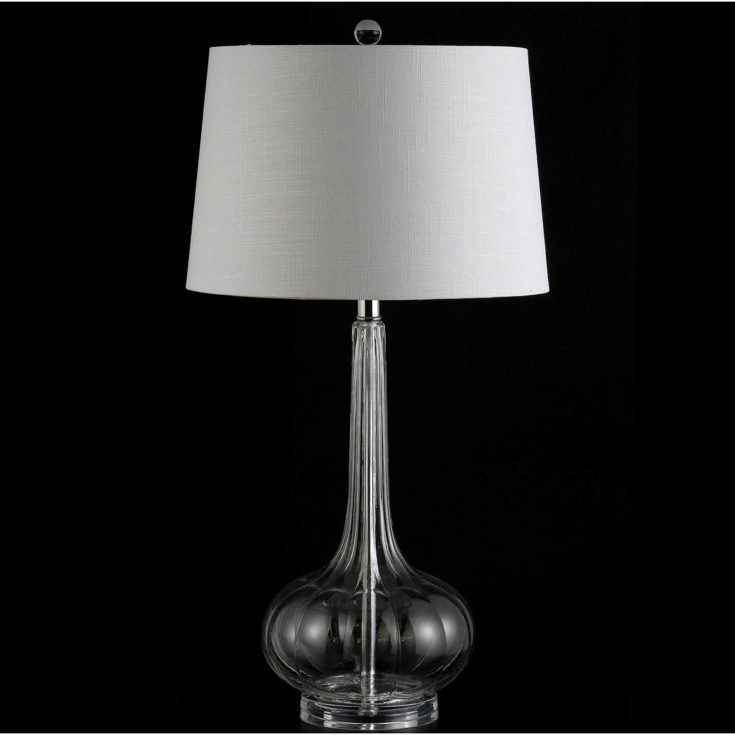 Lampe de table à LED Diamante 28,5 en verre rose (lot de 2) par JONATHAN Y