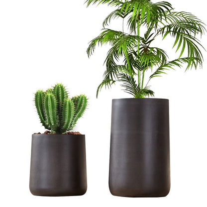 Jardinière ronde en fibre de pierre DreamPatio Glendale