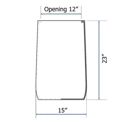 Jardinière ronde en fibre de pierre DreamPatio Glendale