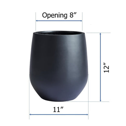 Jardinière conique en fibre de pierre DreamPatio La Mirada (1 pièce) pour intérieur/extérieur