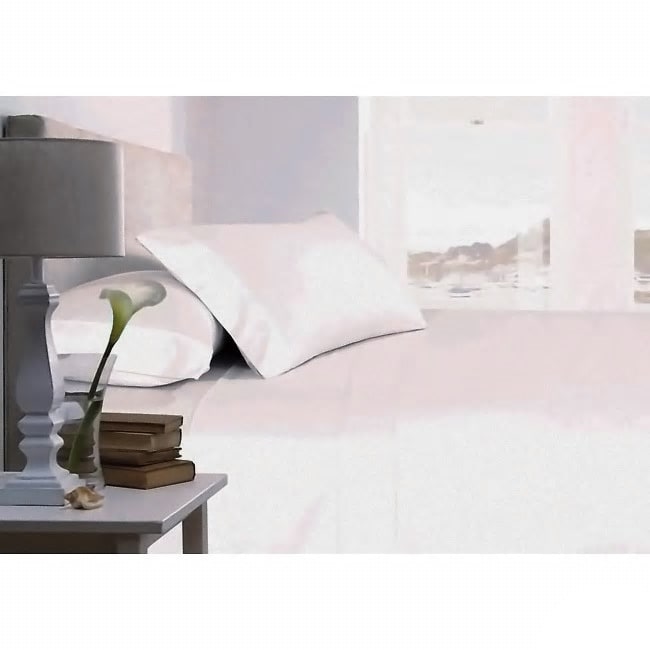 Ensemble de draps-housses en coton égyptien 600 fils, poches extra profondes