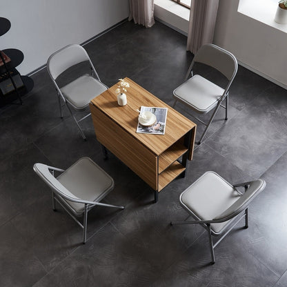 Chaises élégantes pliables en fer et PVC blanc pour congrès et expositions