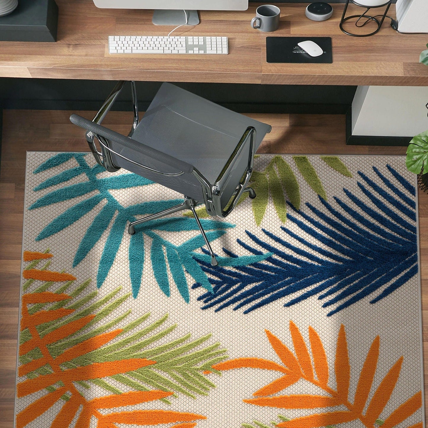 Tapis d'intérieur/extérieur Evora Palm Frond