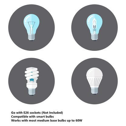 Appliques murales ExBrite Farmhouse à 3 lumières, intensité variable, en fer noir pour salle de bain