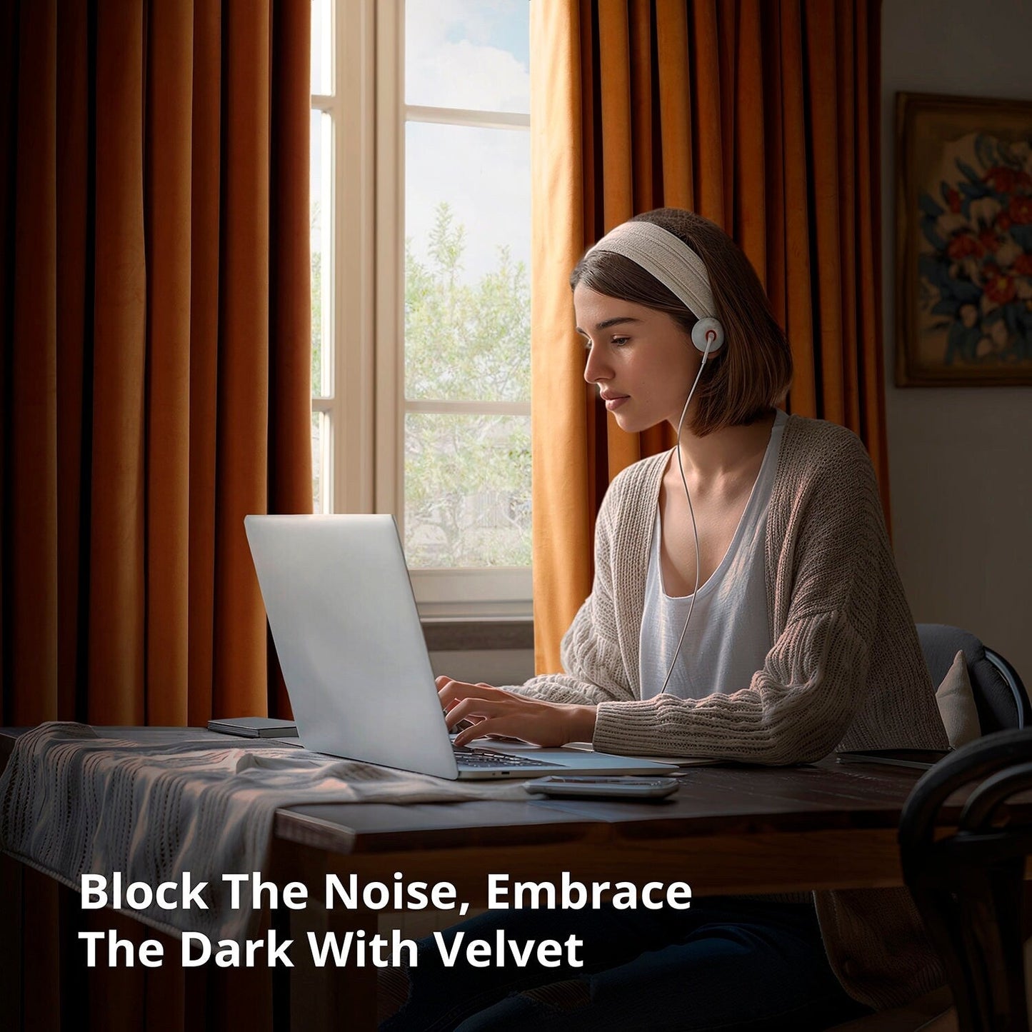 Rideau occultant en velours signature Exclusive Fabrics (1 panneau)