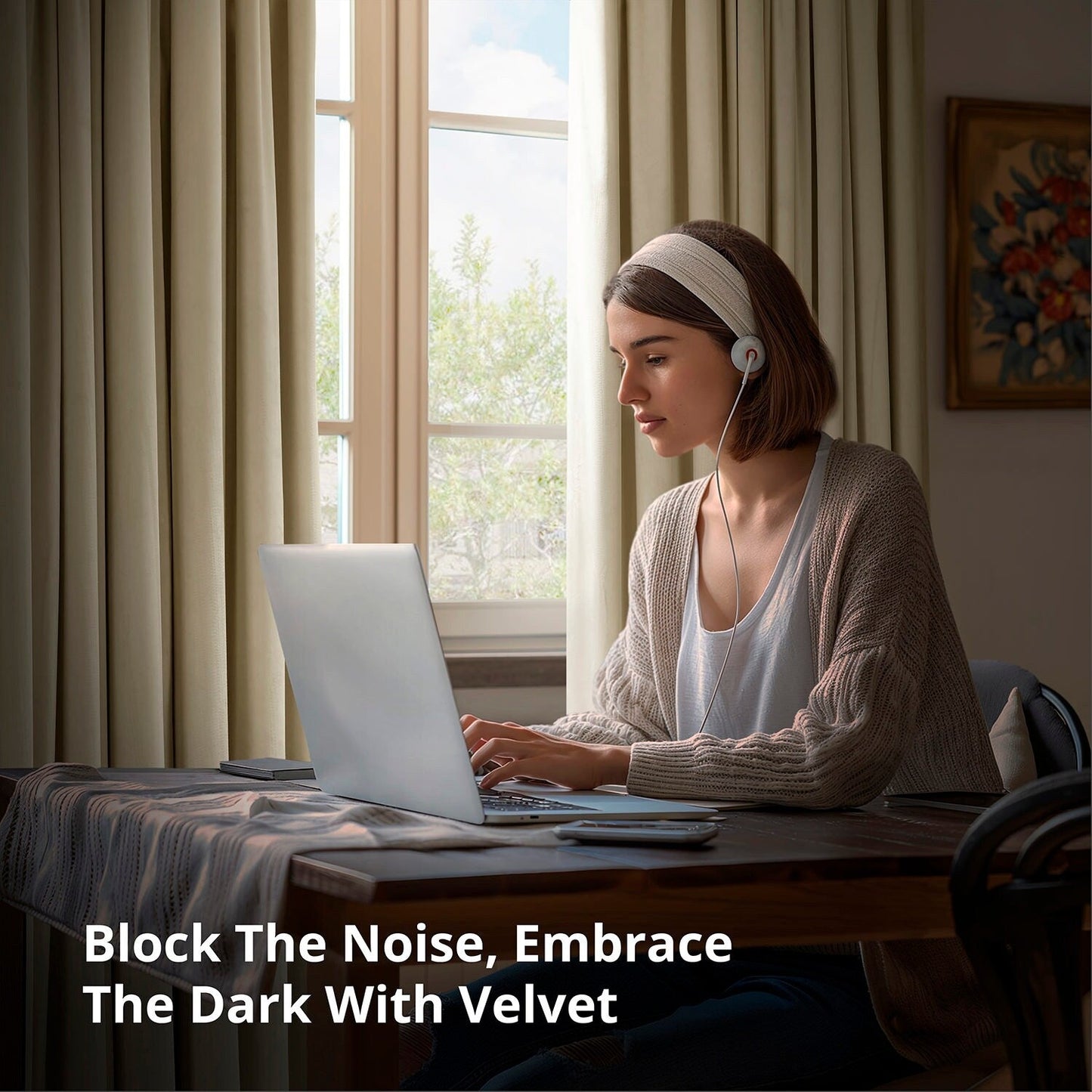 Rideau occultant en velours signature Exclusive Fabrics (1 panneau)