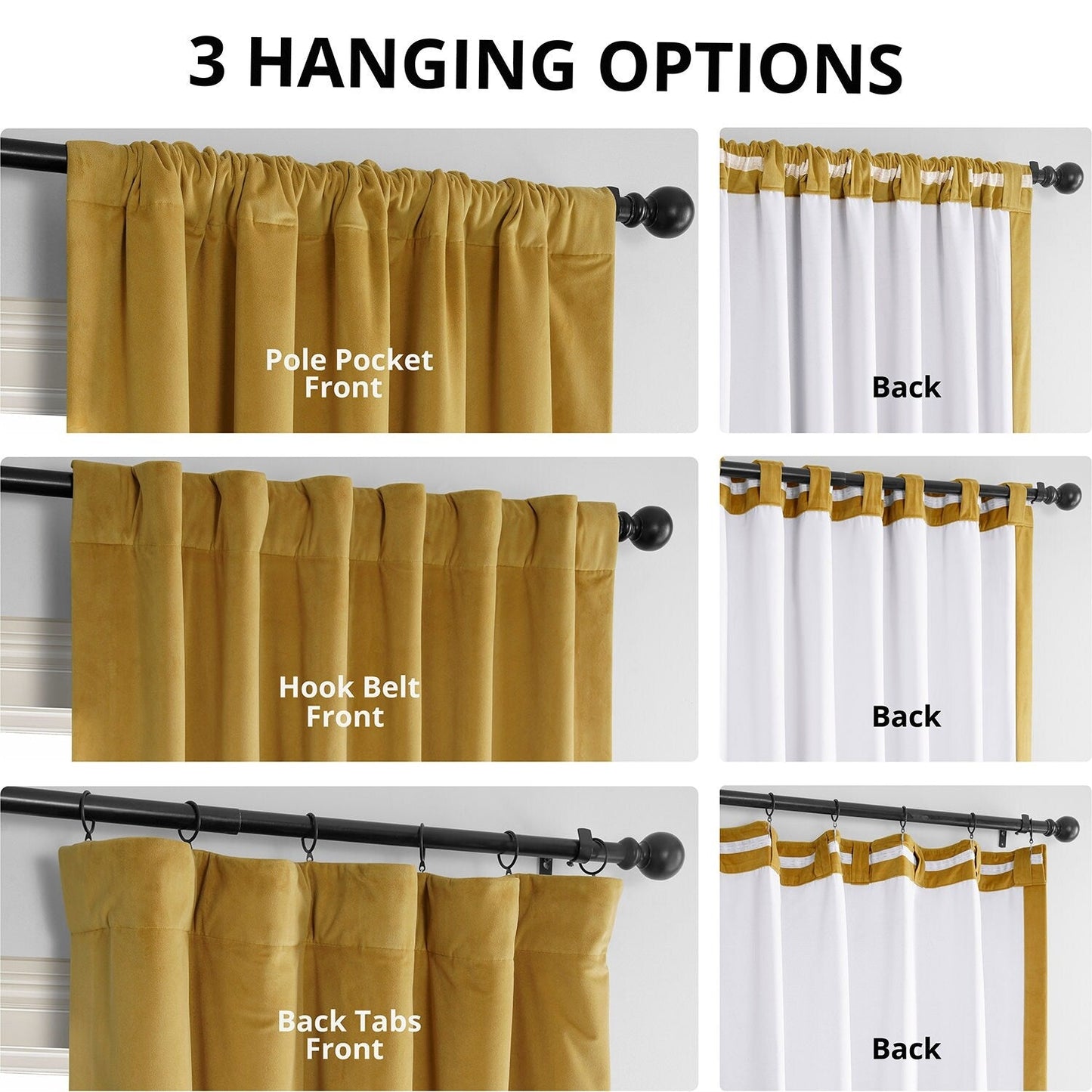 Rideau occultant en velours signature Exclusive Fabrics (1 panneau)