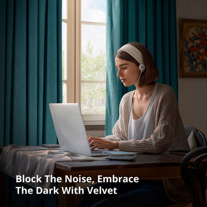 Rideaux occultants extra larges en velours Signature Exclusive Fabrics (1 panneau) - Luxueux rideaux occultants