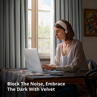 Rideaux occultants extra larges en velours Signature Exclusive Fabrics (1 panneau) - Luxueux rideaux occultants