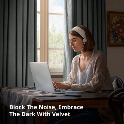 Rideaux occultants extra larges en velours Signature Exclusive Fabrics (1 panneau) - Luxueux rideaux occultants