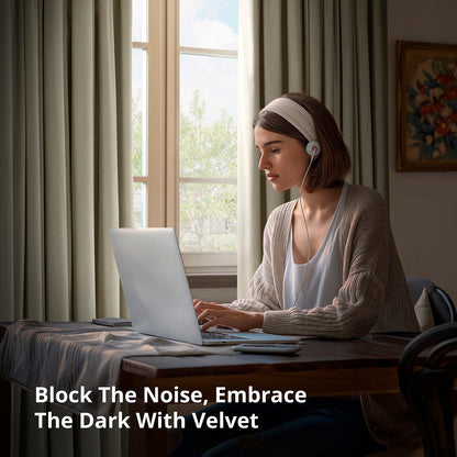 Rideaux occultants extra larges en velours Signature Exclusive Fabrics (1 panneau) - Luxueux rideaux occultants