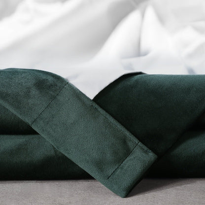 Rideaux occultants en velours peluche signature Exclusive Fabrics (1 panneau) - Rideaux doux et luxueux pour un contrôle optimal de la lumière et une touche d'élégance