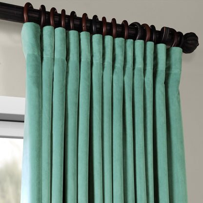 Rideaux occultants extra larges en velours Signature Exclusive Fabrics (1 panneau) - Luxueux rideaux occultants