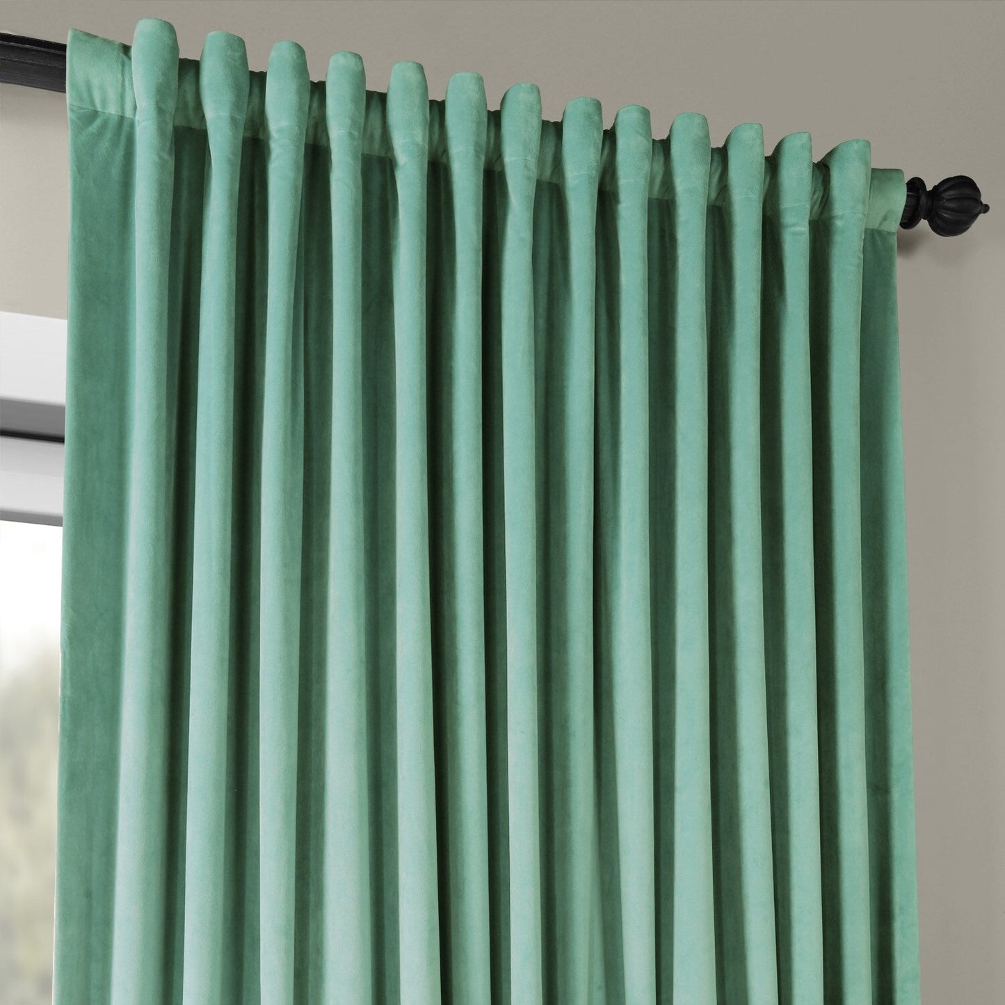 Rideaux occultants extra larges en velours Signature Exclusive Fabrics (1 panneau) - Luxueux rideaux occultants