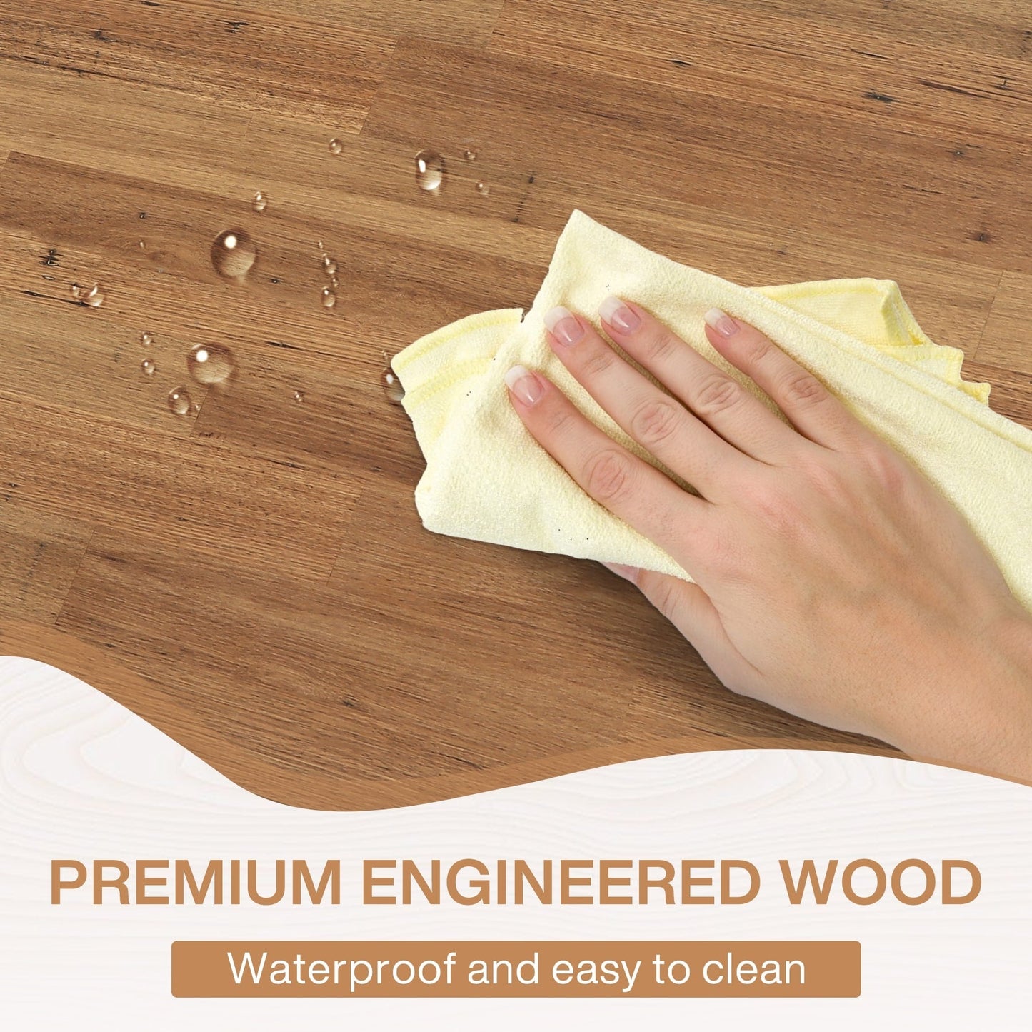 Table à manger de ferme pour 6 personnes, table de cuisine rectangulaire en bois de 70,8 pouces