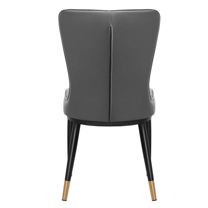 Lot de 2/4 chaises de salle à manger rembourrées en similicuir