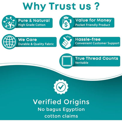 Ensemble de draps Feather &amp; Stitch 500 fils/cm²