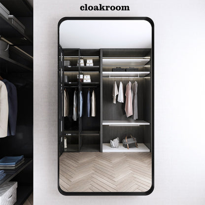 Miroir de salle de bain mural encadré