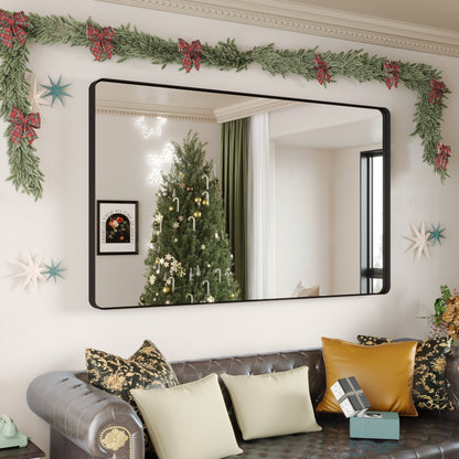 Miroir de salle de bain mural encadré