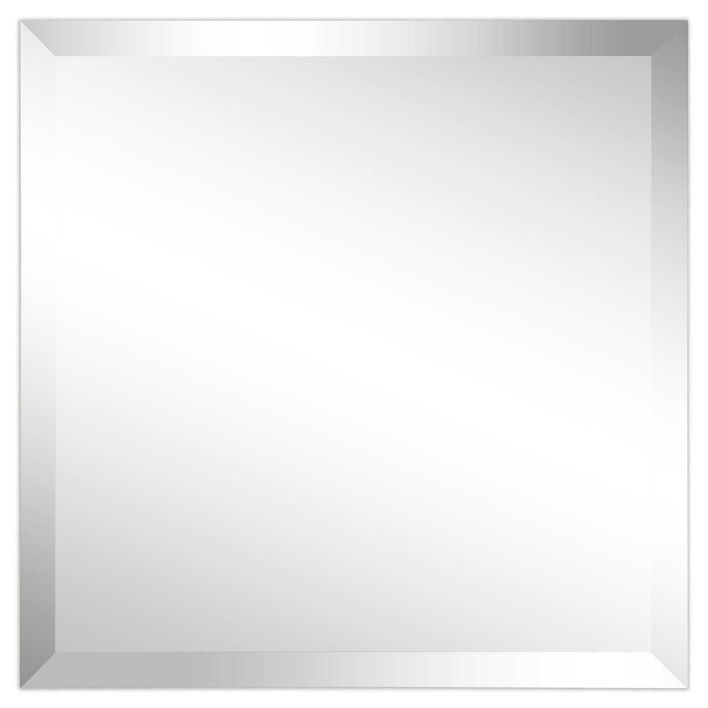 Miroir mural prismatique biseauté sans cadre - Carré/Rectangulaire - Transparent