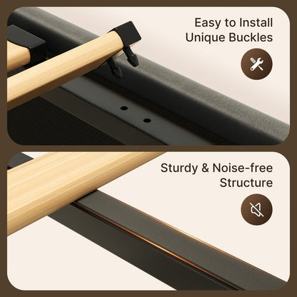 Cadre de lit relevable avec rangement, cadre de lit plateforme rembourré avec système de rangement hydraulique et tête de lit