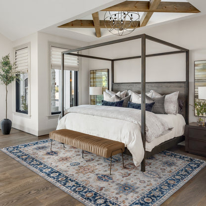 Collection de tapis Gertmenian Crystal Print, lavables, imprimés numériquement, à poils plats, en polyester antidérapant