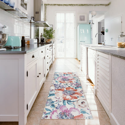 Collection de tapis Gertmenian Crystal Print, lavables, imprimés numériquement, à poils plats, en polyester antidérapant