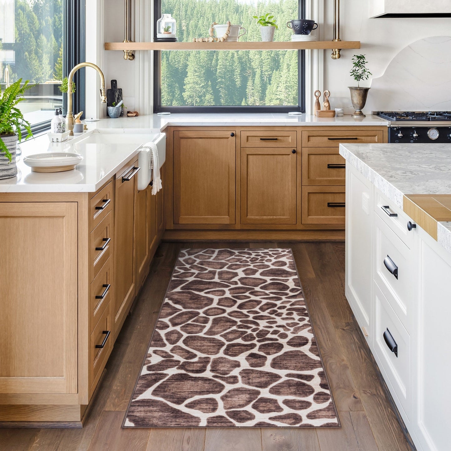 Collection de tapis Gertmenian Crystal Print, lavables, imprimés numériquement, à poils plats, en polyester antidérapant