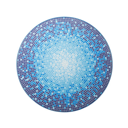 Ensemble de bistrot pliant d'extérieur en métal Glitzhome 3 pièces avec table et chaises