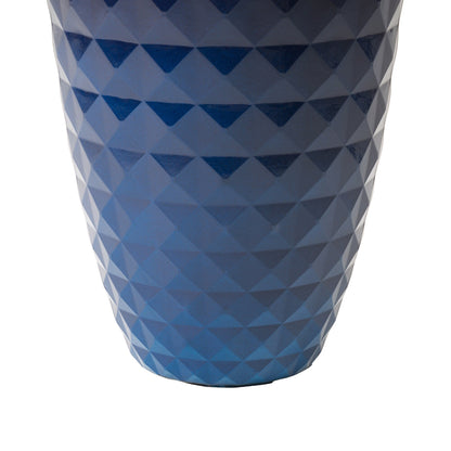 Glitzhome 19,75 H Pot de fleurs haut surdimensionné écologique en fausse céramique à texture diamant (lot de 2)