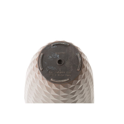 Glitzhome 19,75 H Pot de fleurs haut surdimensionné écologique en fausse céramique à texture diamant (lot de 2)