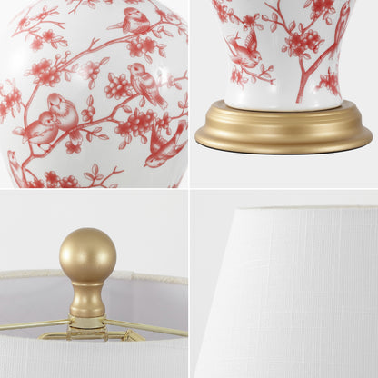 Lampe de table LED florale Grace 24, multicolore/laiton, par JONATHAN Y