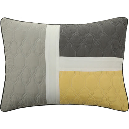 Ensemble de couette moderne à blocs de couleurs Nanshing Blake 7 pièces