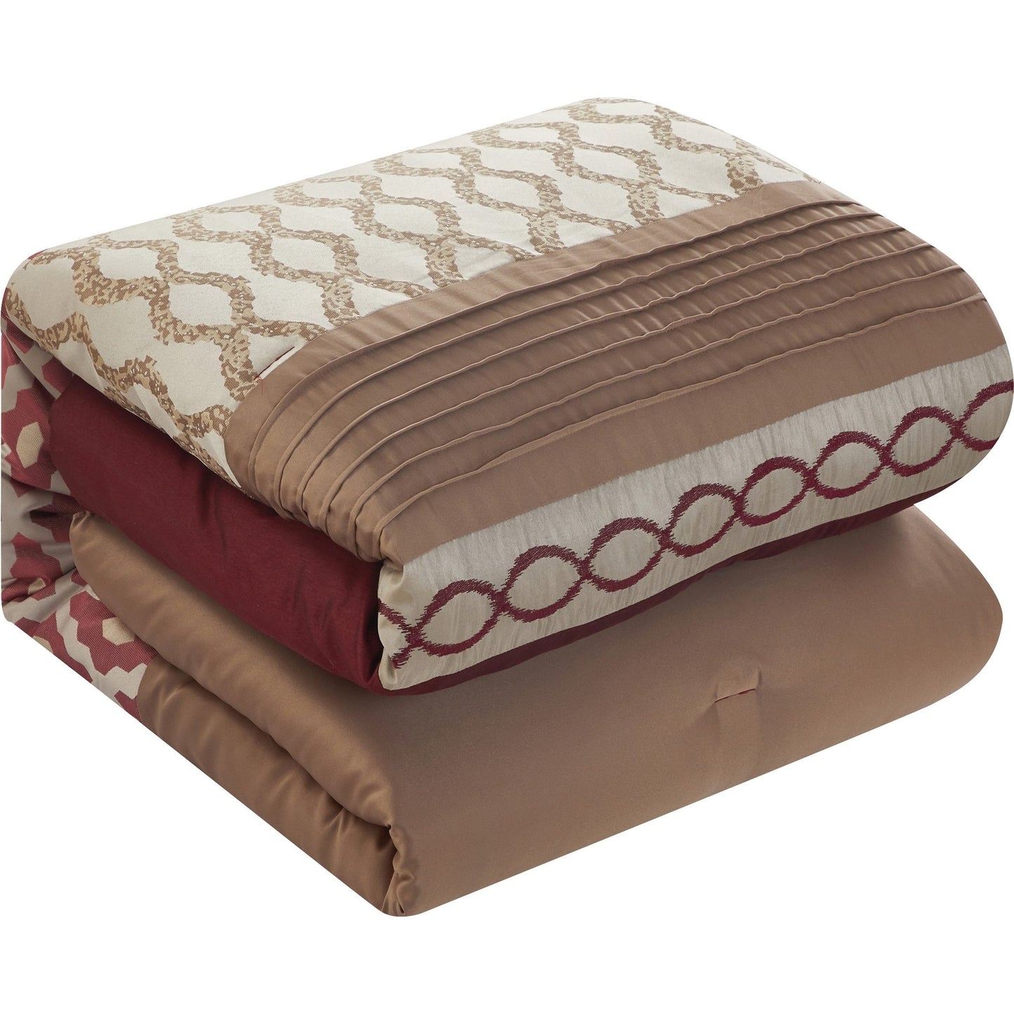 Ensemble de couette géométrique de luxe 10 pièces Nanshing Calvin