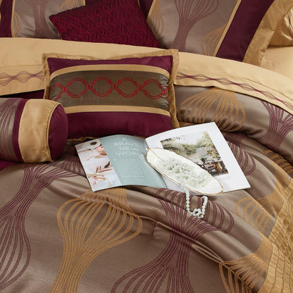 Ensemble de couette géométrique moderne 7 pièces Nanshing Daniella