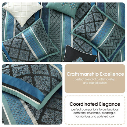 Ensemble de couette géométrique jacquard 7 pièces Nanshing Jensen