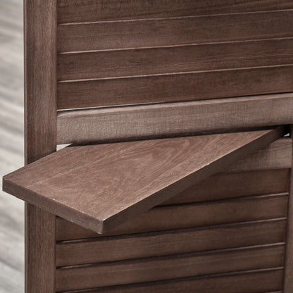 Paravent pliable HOMCOM à 4 panneaux, 1,68 m de haut, autoportant, pour chambre à coucher - 162,2 x 1,9 x 170 cm