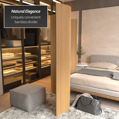 Paravent en bambou fait main de 6 pieds (Chine)