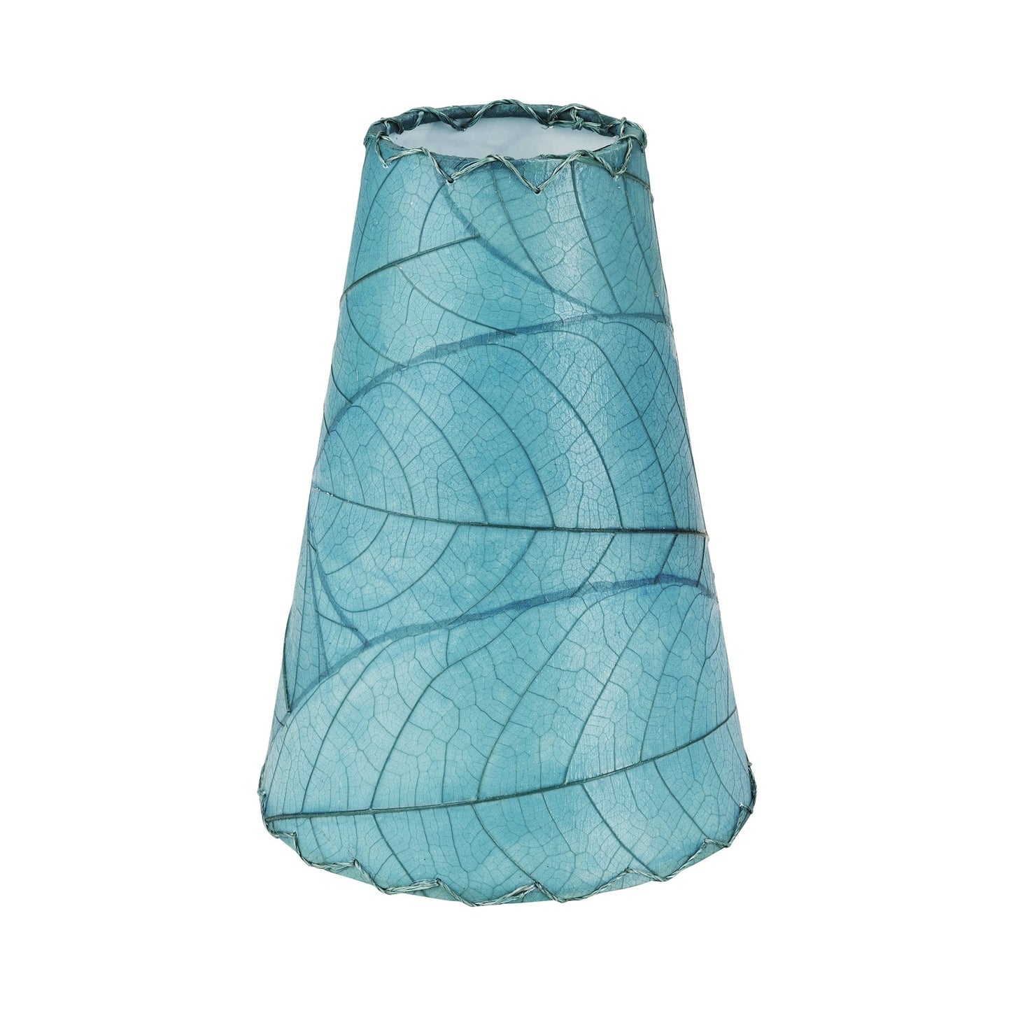 Lampe murale Eangee Gecko faite main, abat-jour feuilles de cacao, 40,6 x 17,8 x 61 cm