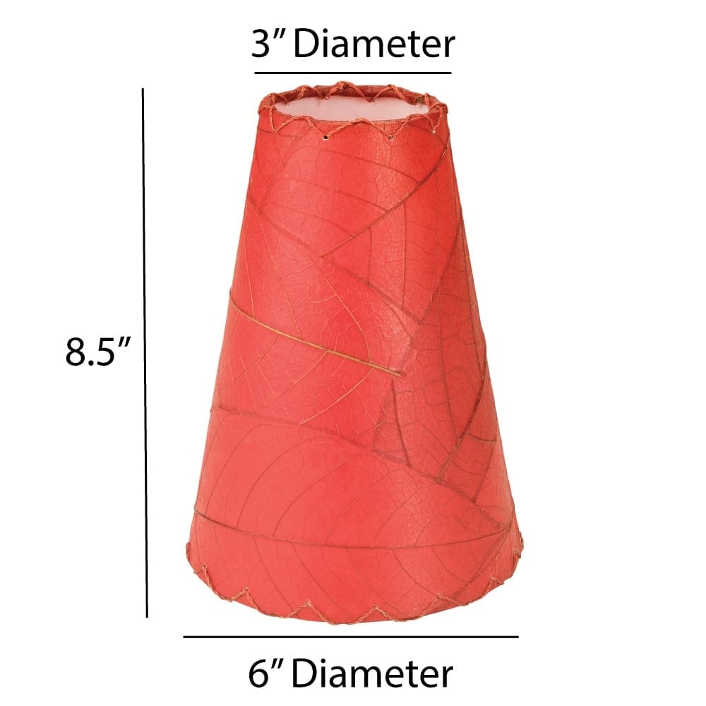 Lampe murale Eangee Gecko faite main, abat-jour feuilles de cacao, 40,6 x 17,8 x 61 cm