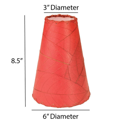 Lampe murale Eangee Gecko faite main, abat-jour feuilles de cacao, 40,6 x 17,8 x 61 cm