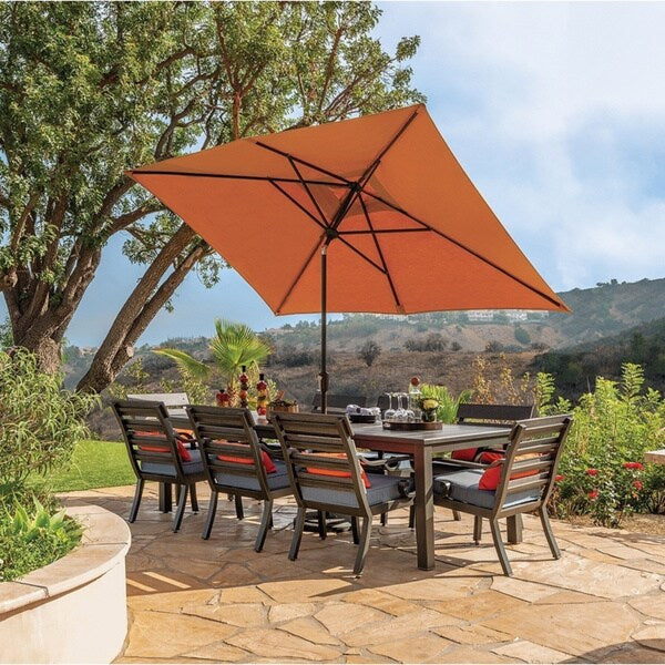 Parasol inclinable rectangulaire à bouton-poussoir SimplyShade Catalina de 10 pieds