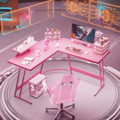 Bureau d'angle Homall en forme de L pour ordinateur, bureau d'écriture