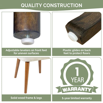 Chaises de salle à manger rembourrées INK IVY Nola avec dossier découpé (lot de 2)