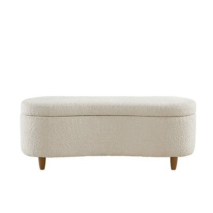 Banc d'appoint de rangement incurvé de style boucle INK IVY Bailey