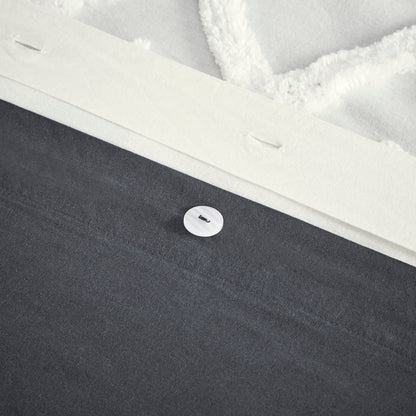 Parure de lit 3 pièces INK+IVY Mila en coton avec touffetage chenille