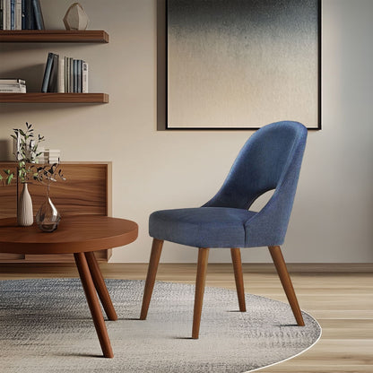 Chaises de salle à manger rembourrées INK IVY Nola avec dossier découpé (lot de 2)