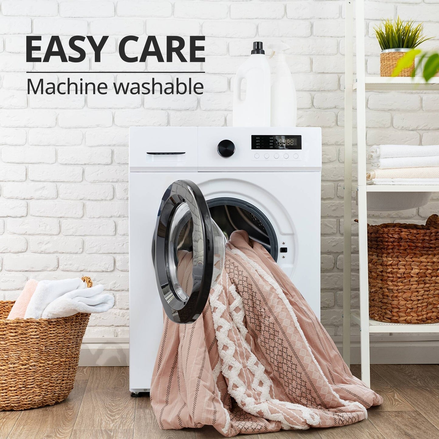 Ensemble de couette en coton imprimé INK+IVY Imani avec chenille