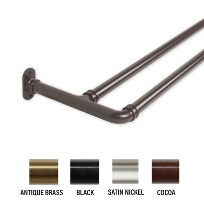 Tringle à rideaux occultante double InStyleDesign de 1,57 cm (0,62 pouce)