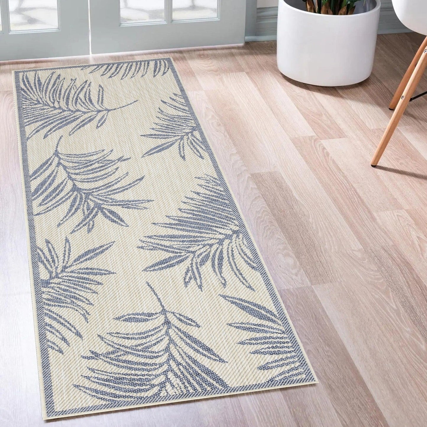 Tapis d'intérieur/extérieur / Passe-plat / Paillasson - Lavable en machine, résistant aux intempéries et aux UV - Imperméable - Liana